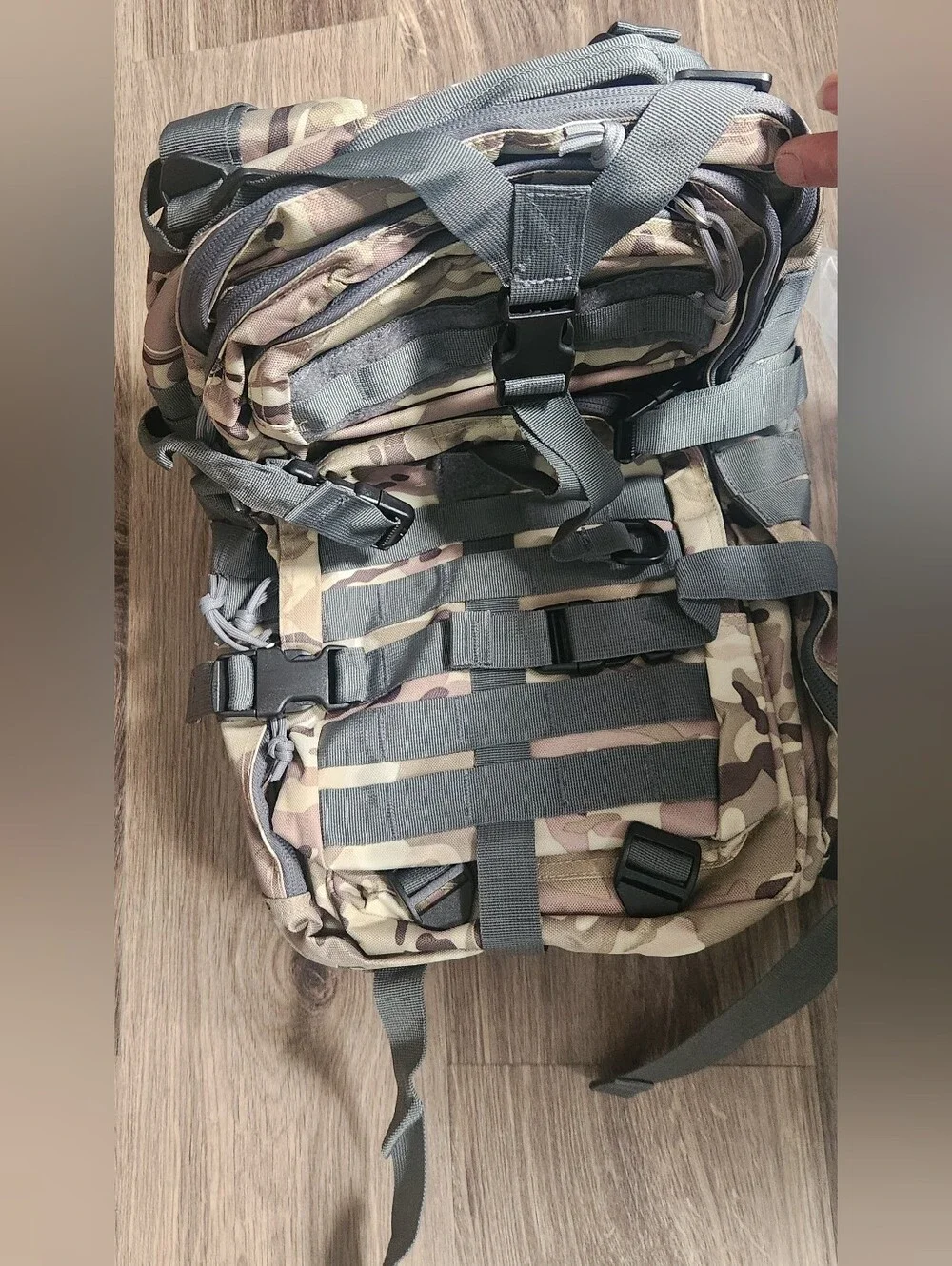NWT CareystenTactical Camo Men's Backpack - Rugged Military Style